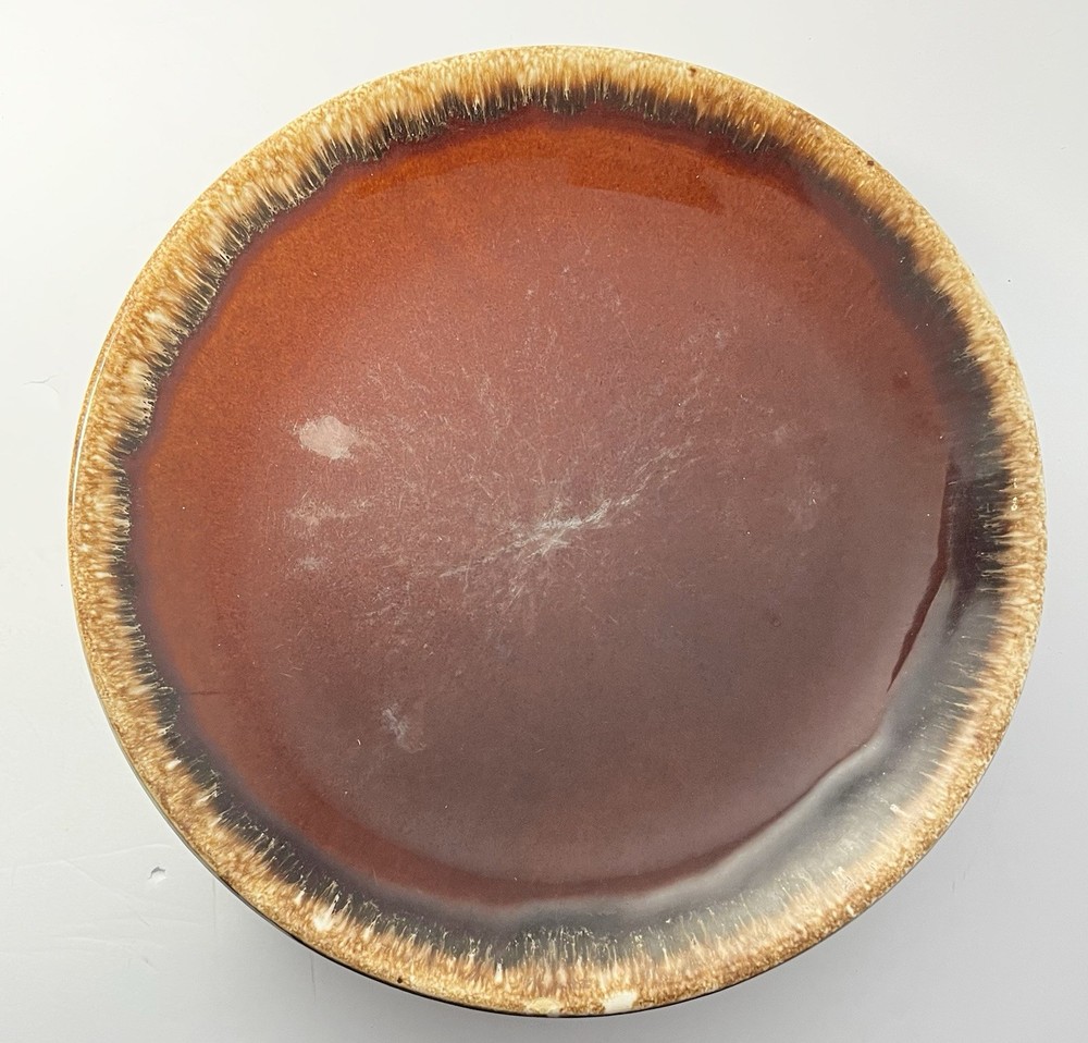 Hull “Brown Drip” 6-Piece Ceramic Dinnerware Set