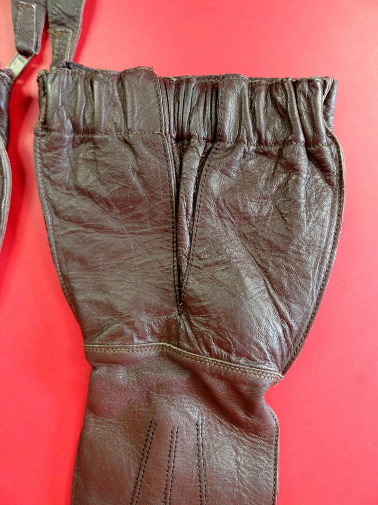 ROYAL AIR FORCE 1941 PATTERN SLANT ZIP FLYING GAUNTLETS MEDIUM