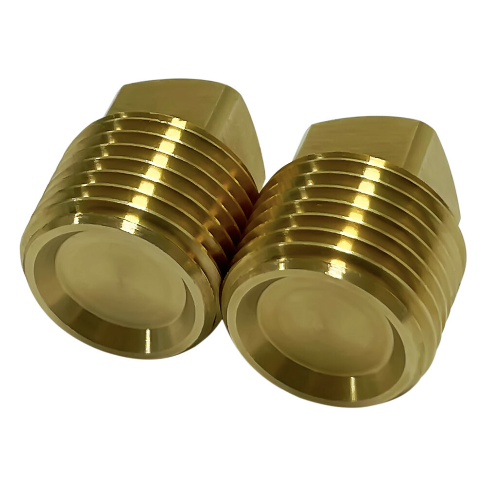 1/2" NPT Solid Brass Boat Hull Spare Garboard Drain Plug-2 PACK