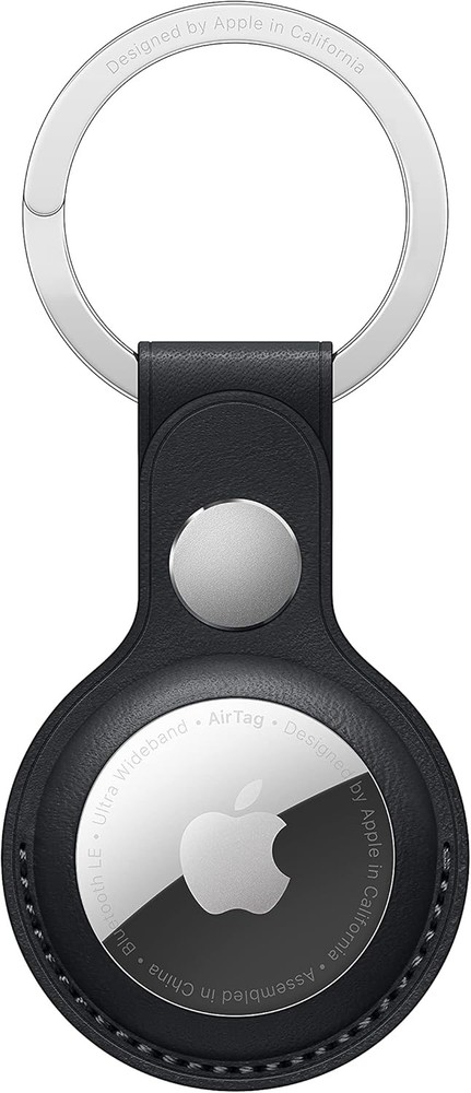APPLE AIRTAG LEATHER KEY RING - MIDNIGHT