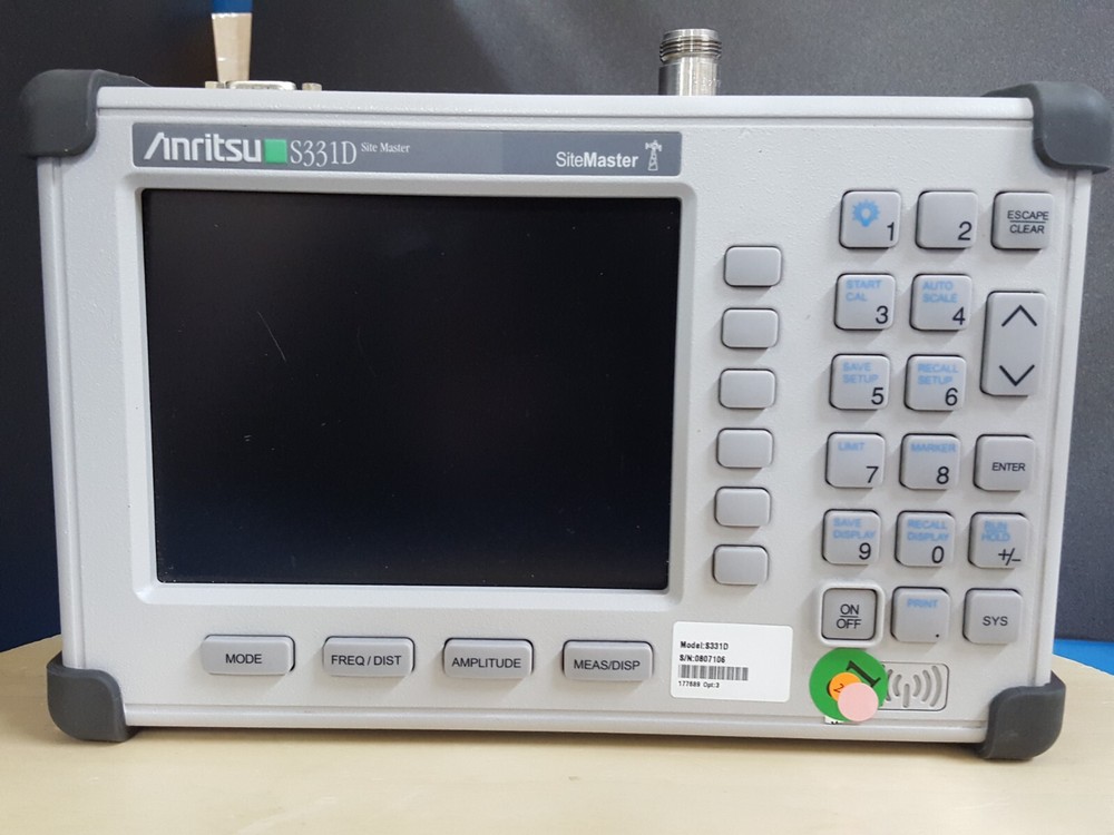 Anritsu S331D: Site Master, Version 5.34, Opt. 03 (NO Battery) (7106)