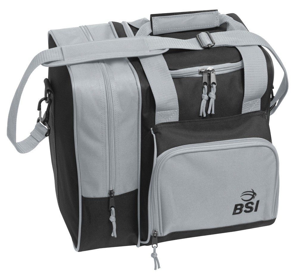 BSI Deluxe Single Bowling Bag Black/Grey