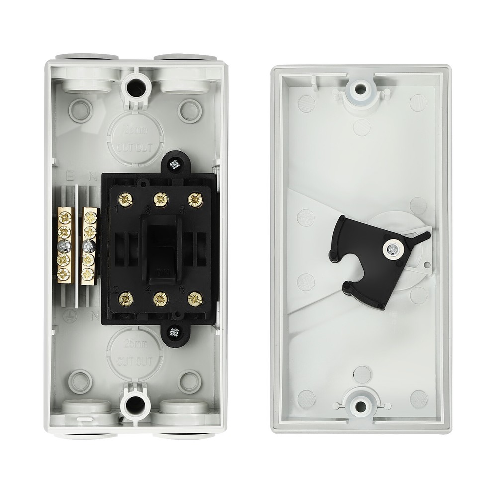 440V 20A 3 Pole Wall-Mounted Isolation Switch Waterproof Safety Isolation Switch