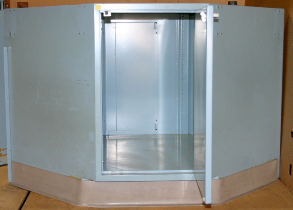 FISHER HAMILTON LABORATORY BASE CORNER UNIT, CASEWORK, BLUE MIST (BM), 30" HIGH