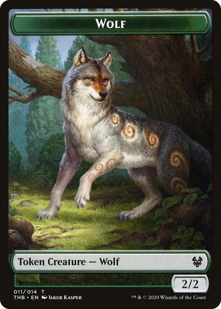 Wolf Token Theros Beyond Death 11 MTG LP