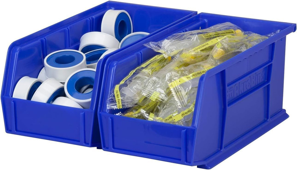 30230 Akrobins Plastic Storage Bins, Space-Saving Stackable Bins for Garage, Pan