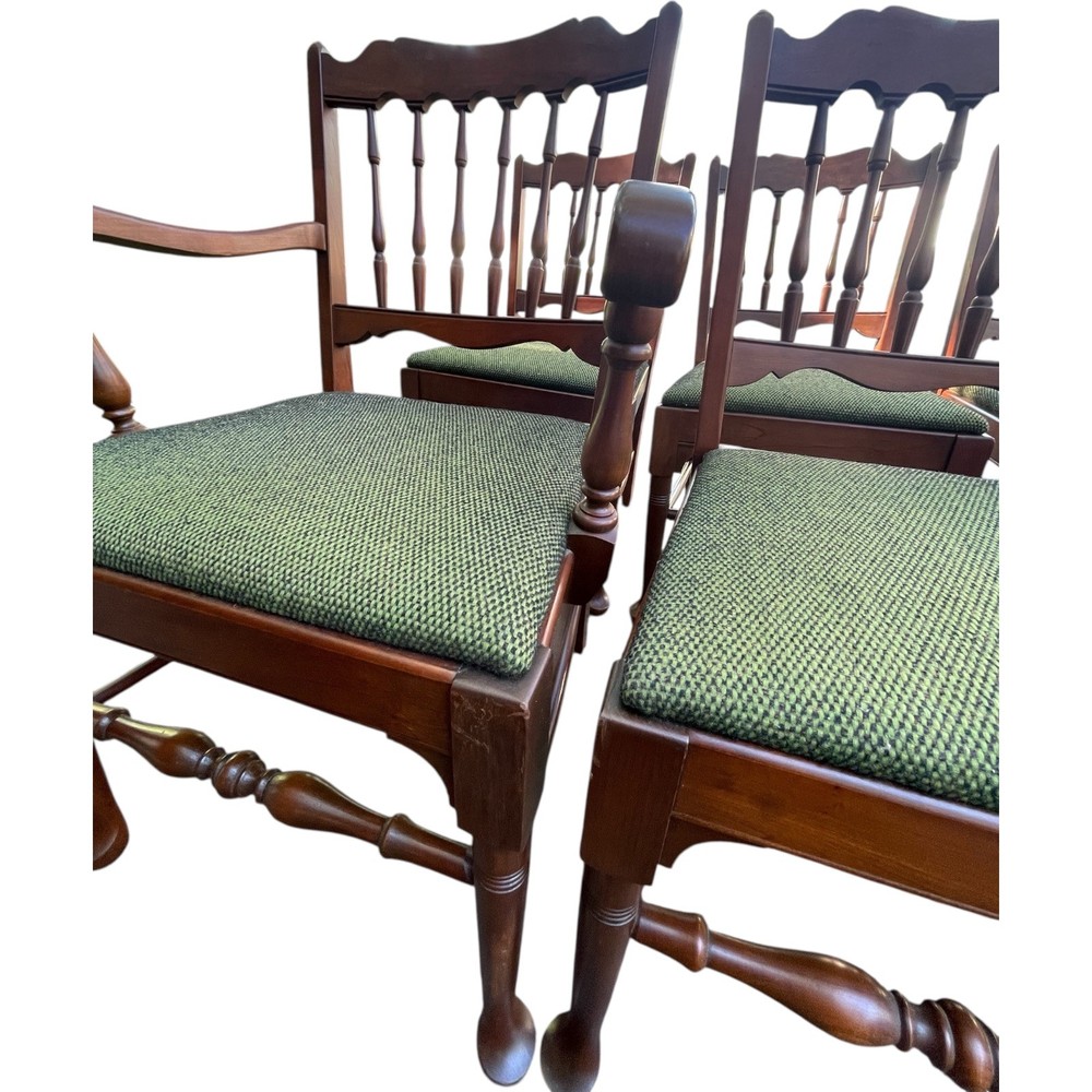 Pennsylvania House Solid Cherry Spindle Back Dining Chairs AUTHENTIC 1960s SET 6