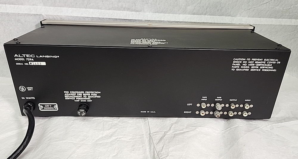 Altec Acousta-Voicette 729A Stereo Equalizer
