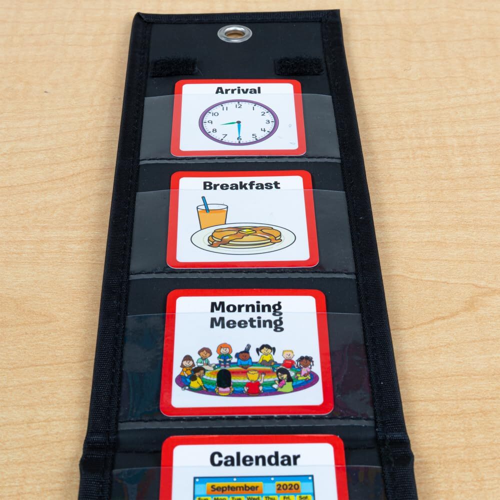 Individual Student Visual Schedule 1 Holder 55 Cards Classroom Routine
