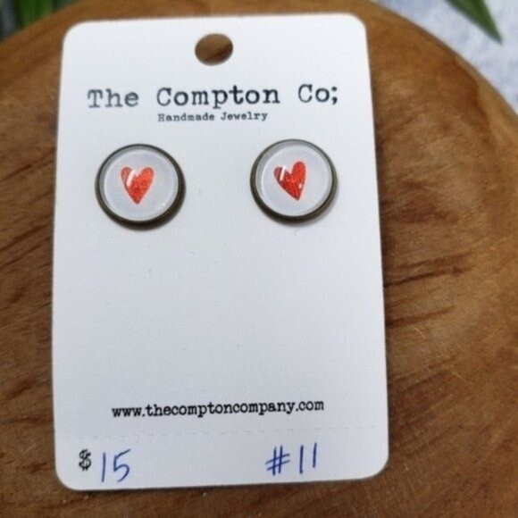 New Handmade | Heart Stud Earrings