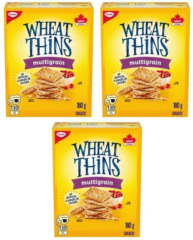 Wheat Thins Multigrain Crackers, 180g (3 Pack)