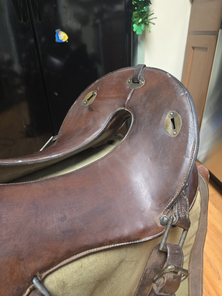 US Cavalry M1904 McClellan Saddle Marked JCH,LEW