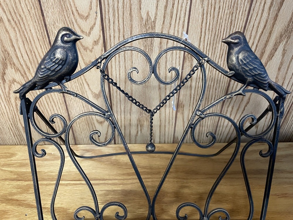 Metal Bird's Cookbook Stand