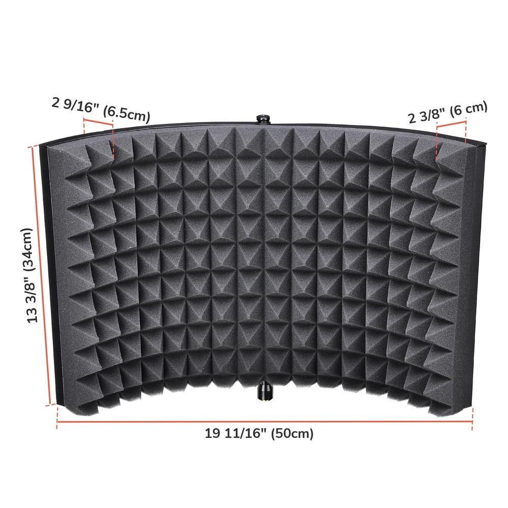Microphone Isolation Shield Sound Absorber Foam Panel Studio Live Game