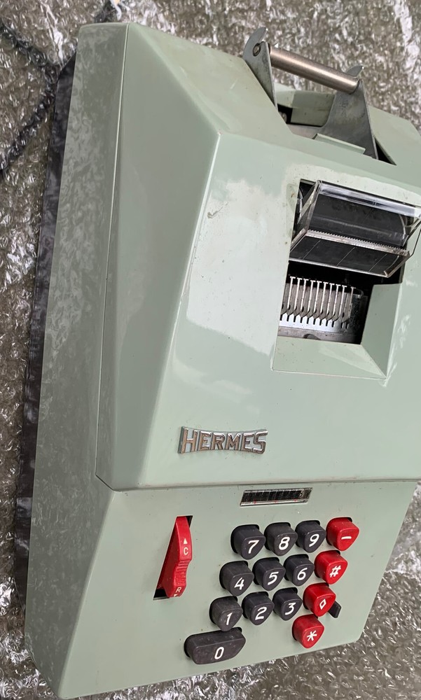 Vintage Calculator Hermes 108 Precise Adding Machine W. Germany in Nice Condition