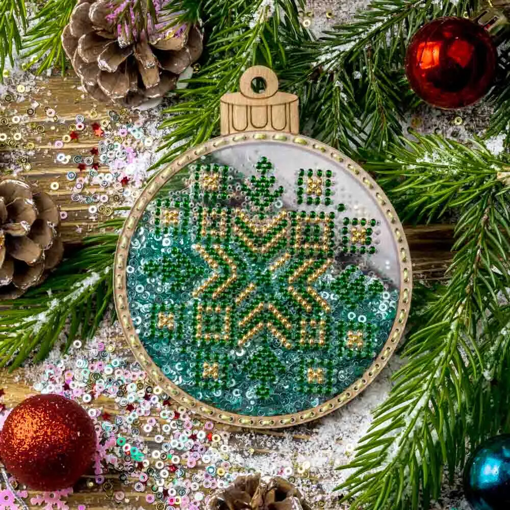 DIY Bead Embroidery Kit on Plastic Beaded stitching needlepoint beadwork
