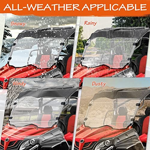 Scratch-Resistant UV-Resistant ZForce 800 Full Windshield - Compatible with