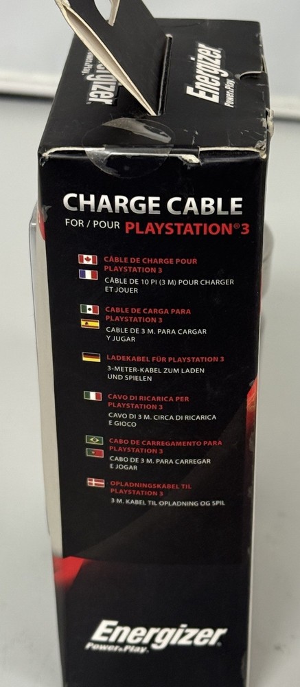 Energizer Charge Cable for Playstation 3