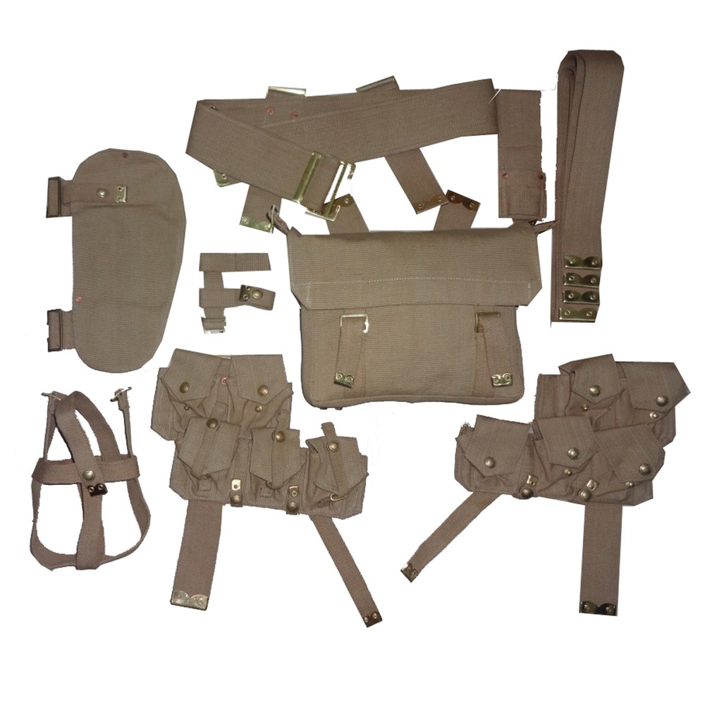 WWI British P08 Webbing Set 2nd Pattern – Full Reproduction Reenactment Gear