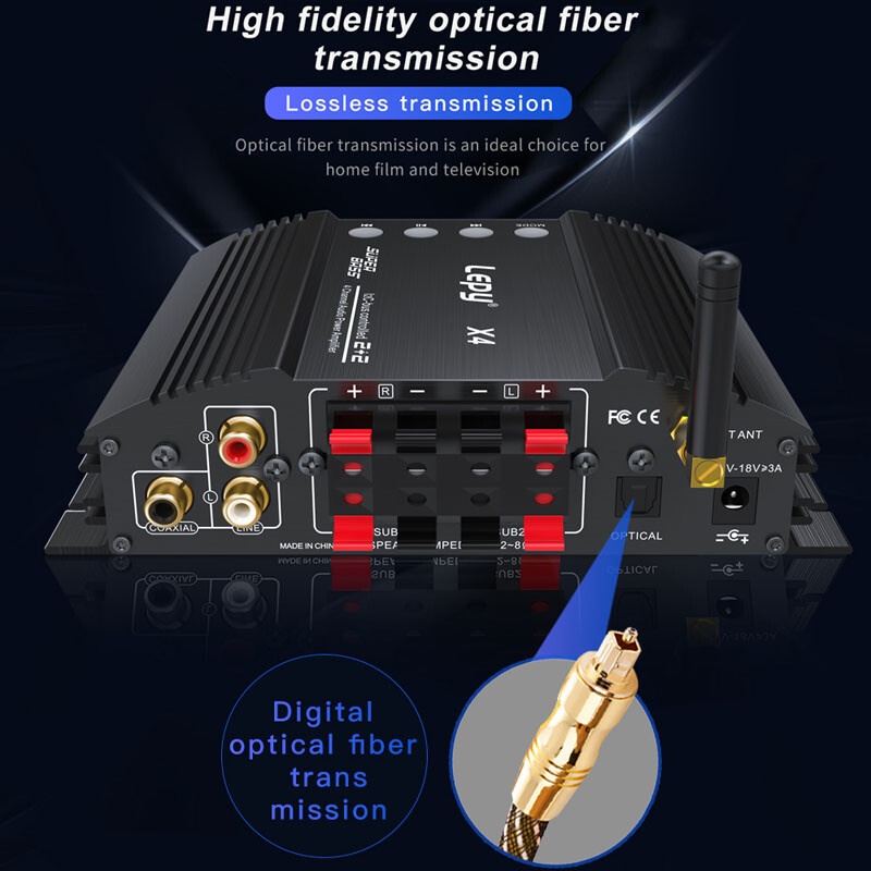 ‌Compact 4CH Amplifier: 240W Total, Multi-Input & 20Hz-20KHz‌