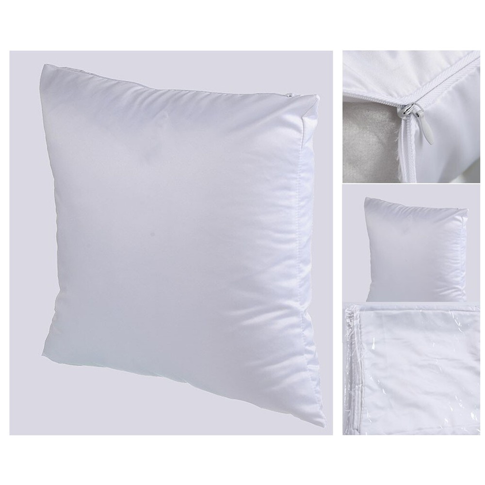 4Pcs 15.75" Sublimation square Blank Linen Polyester Pocket Pillow Case Cover
