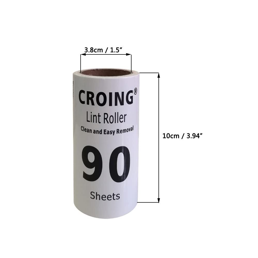𝙇𝙞𝙣𝙩 𝙍𝙤𝙡𝙡𝙚𝙧𝙨 720 Sheets Lint Roller Value Pack, Works White, Black US