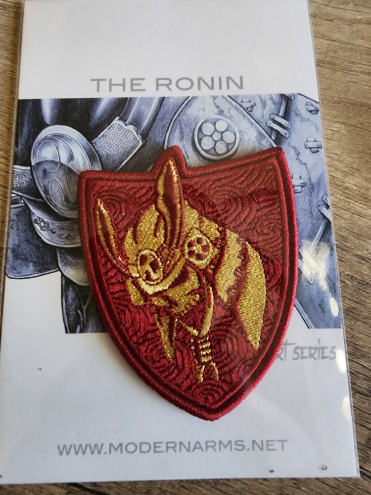 Modern Arms Quilted Ronin ruby gold patch