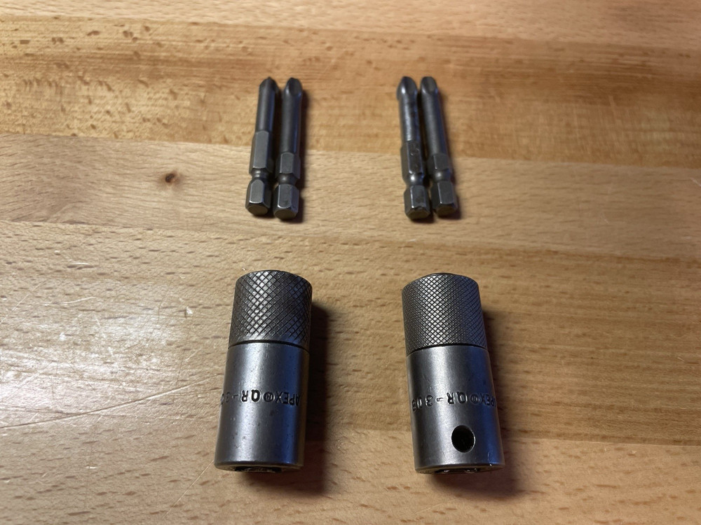 Apex QR 308 Quick Release 3/8” Adapter Plus Bits (2)