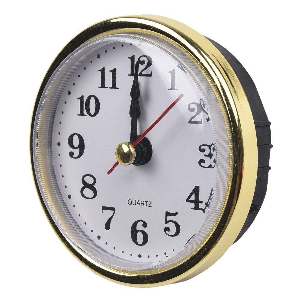 Quartz Clock Inserts Replacement 65MM Gold Arabic Numbers Clock Movement