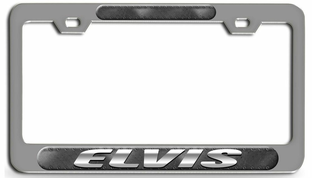 ELVIS Ch Steel License Plate Frame