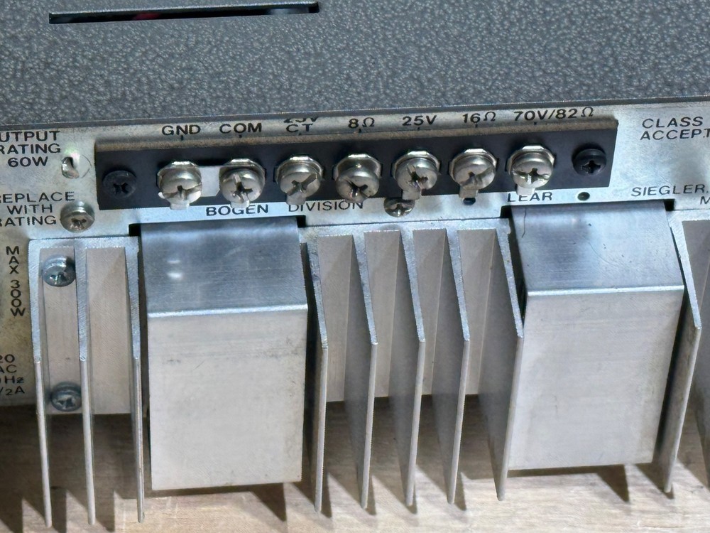 Vintage Bogen C-60B Solid State Power Amp | Unit Powers-On | Unit Sold AS-IS