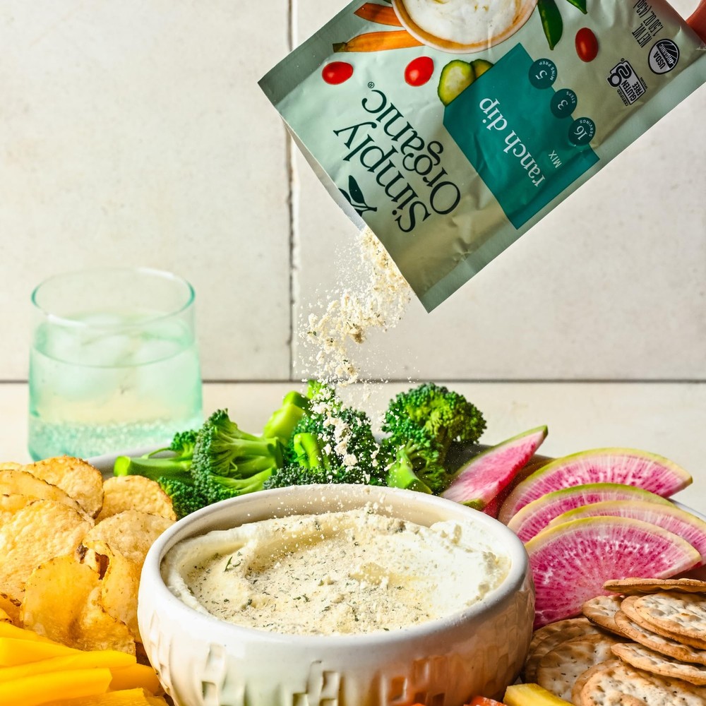 Simply Organic Dip Mix, Ranch, 1.5 Oz - 3 Count