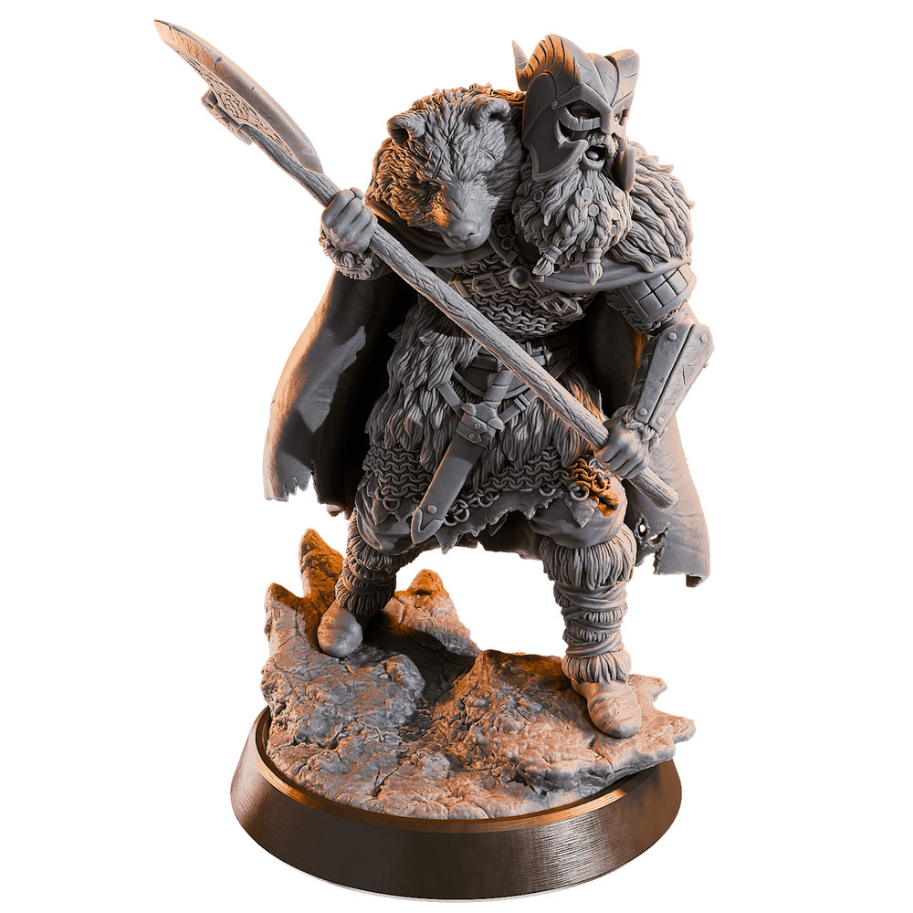 DnD Mardar Human Warrior Mini 32mm Scale TTRPG