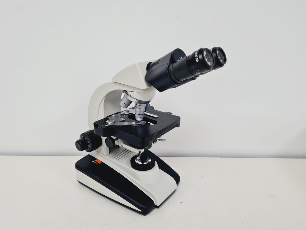 Prior PL012 Binocular Microscope With 4 x Objectives Lab