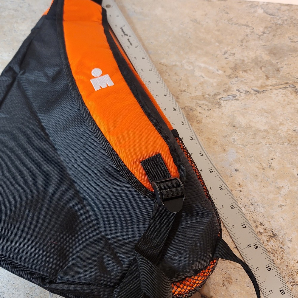 IRONMAN BLACK & ORANGE 70.3 AUSTIN TEXAS SLING BACKPACK