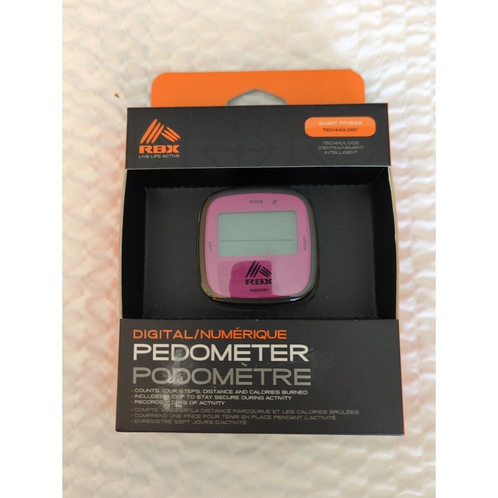 RBX Digital Pedometer Pink - NIB