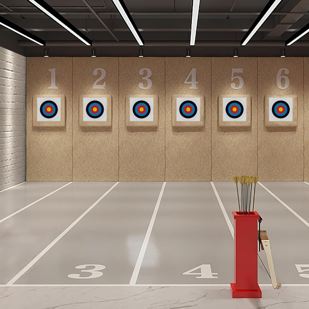 Durable Archery Target Paper Bundle: 50 Targets, 4 Nails, and Puller Included
