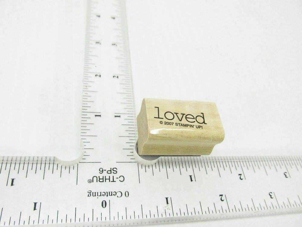Lower Case Type Loved Rubber Stamp - Stamp Set E06