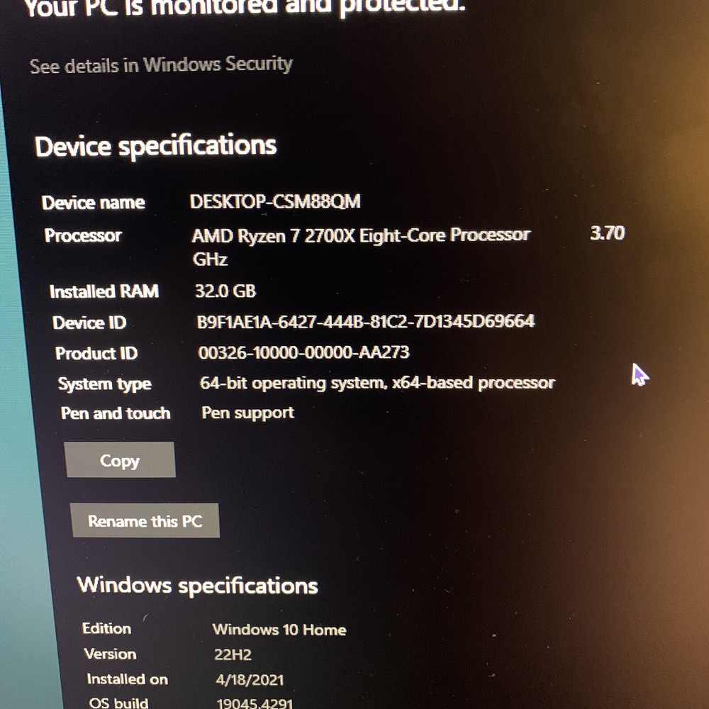 Gaming PC & LG Monitor