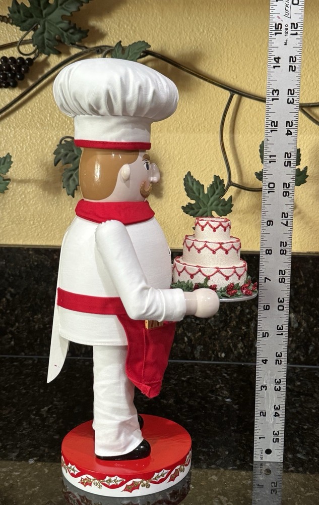 Nutcracker Village 2005 Wooden BAKER Nutcracker 14” tall. No Box