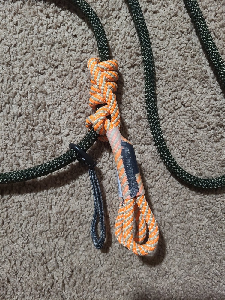 BlueWater Ropes Protac 9mm Setup in Olive Drab - Tether or Lineman's Belt