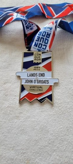 CONQUEROR CHALLENGE MEDAL -  LANDS END - VERY NICE !!