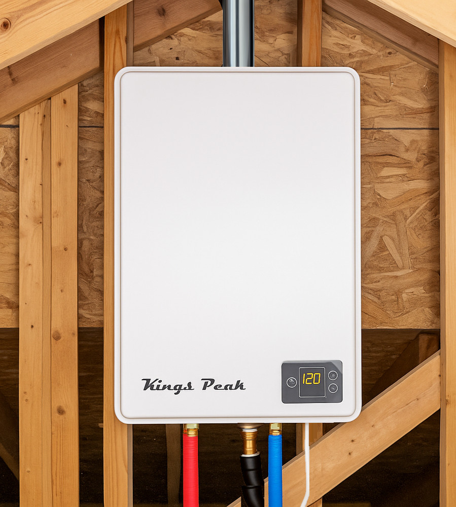 199,000 BTU Tankless Natural Gas Water Heater up to 9.0 GPM with Compact Design