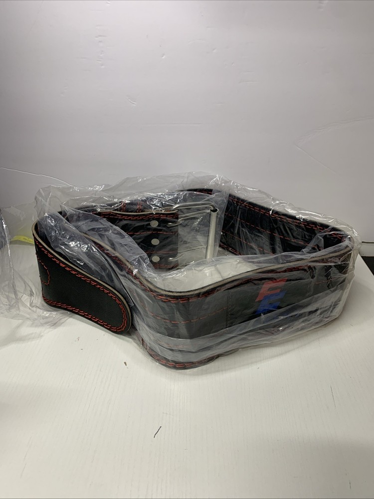 Elevens Leather Weightlifting Belt Size Medium 30”-34”Black