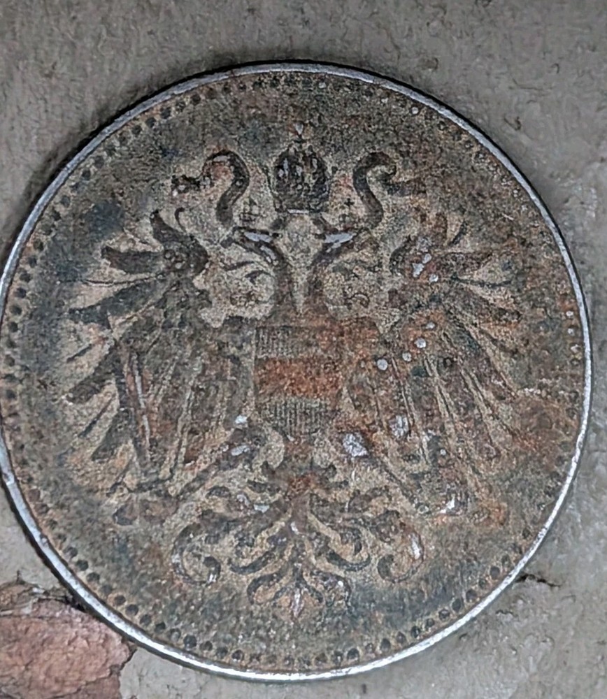 1916 Austria 20 Heller Iron WWI