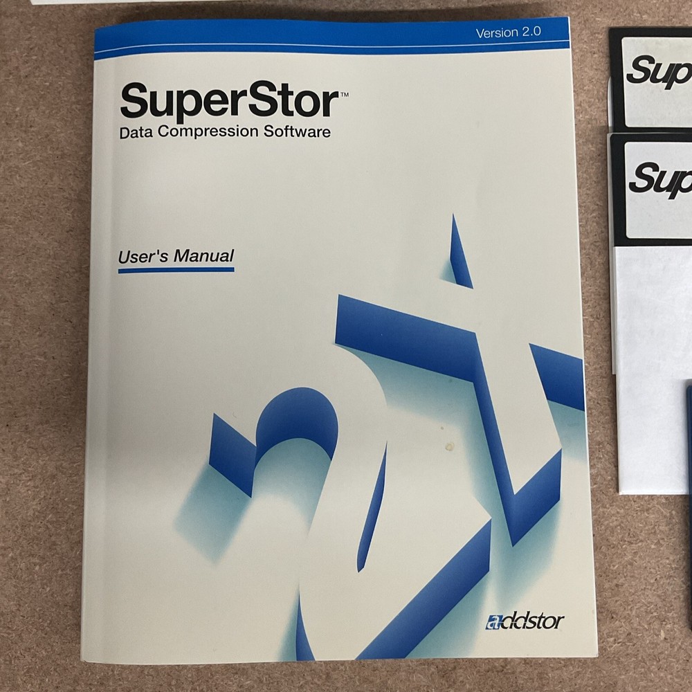 SuperStor Data Compression Software Big Box PC 1991 Addstor