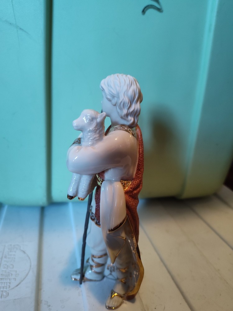 Lenox First Blessing Nativity SHEPHERD BOY with LAMB Figurine