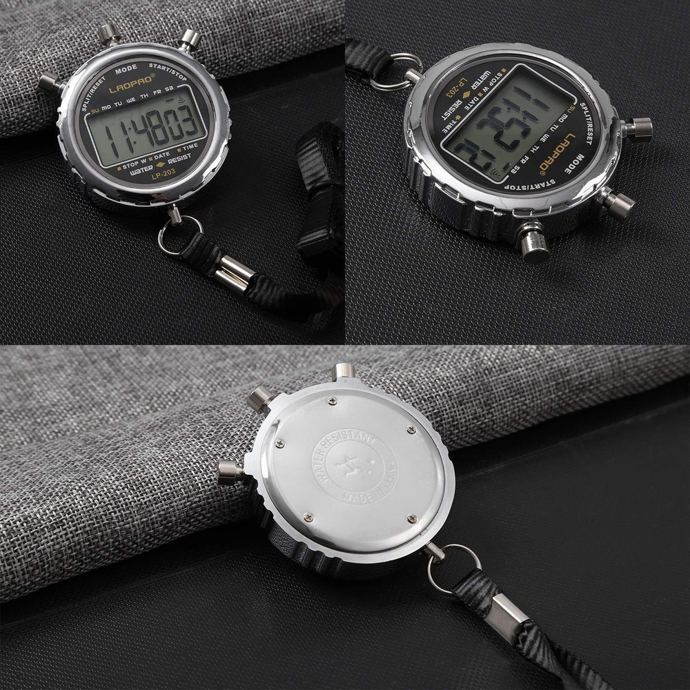 Stopwatch,1/100th Second Clock Daily Rainproof Digital Timer for Xj-203