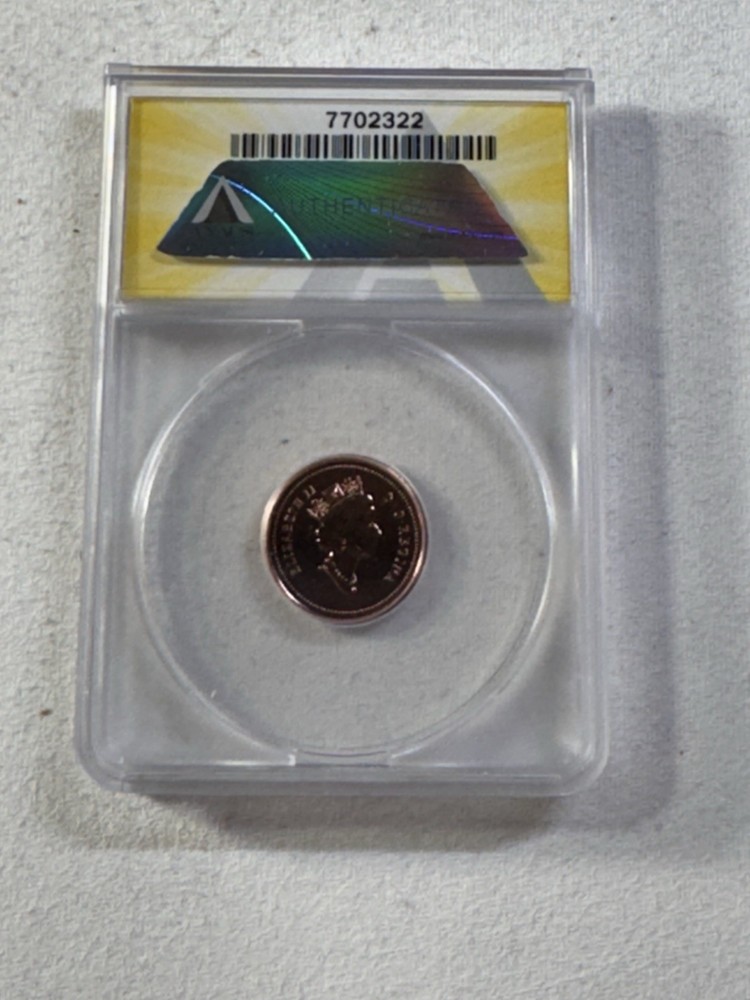 1999 Canada 1 Cent Graded MS 66 RD by ANACS