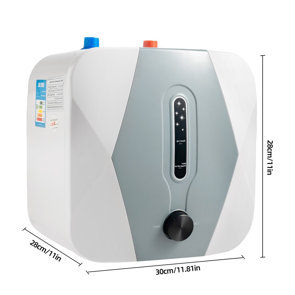 110V 1500W Electric Instant Hot Water Heater Below Sink Mini Small Water Tank 8L